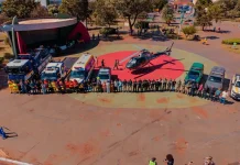 Com helicóptero,1º SimulaSEG mobiliza Caarapó em ação pela segurança e preservação da vida