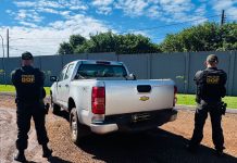 DOF recupera caminhonete furtada em Eldorado após perseguição em Iguatemi
