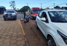 Casal de adolescentes se envolve em acidente com scooter em Caarapó