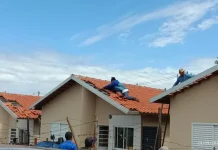 Após temporal, prefeitura realiza reparos em cerca de 20 imóveis e escola de Caarapó