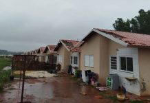 Temporal destelha 10 casas, interdita rodovia e causa queda de energia em Caarapó